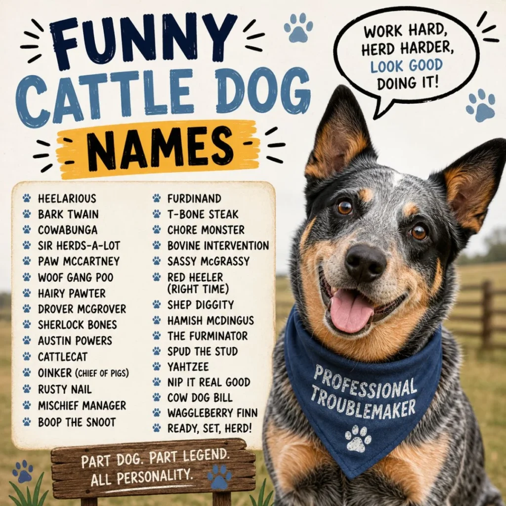 Funny Cattle Dog Names