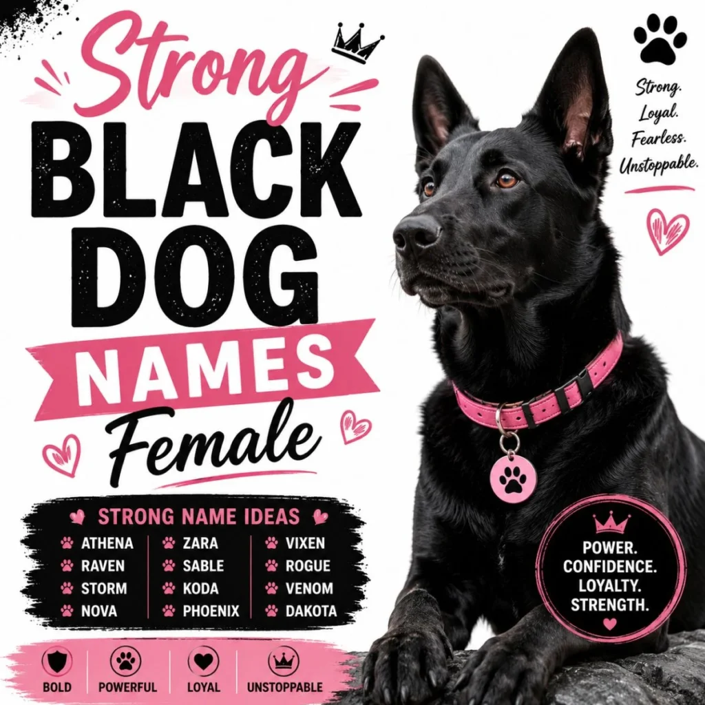 “Strong Black Dog Names Female