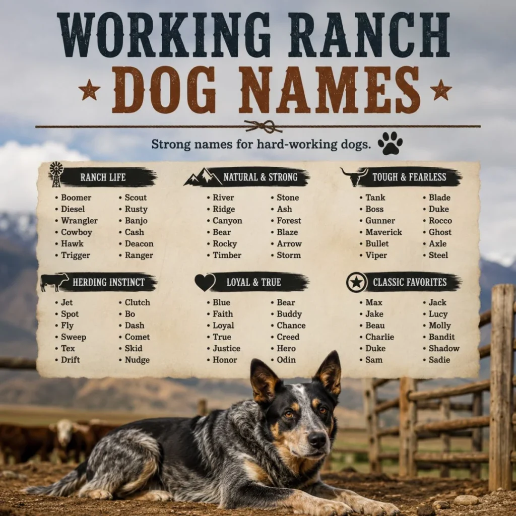 Working Ranch Dog Names