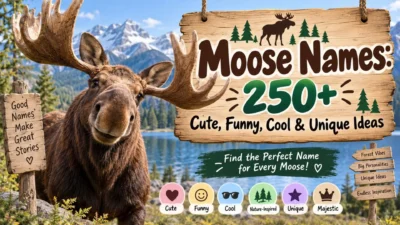 Moose names 250+ cute, funny, cool and unique ideas with a scenic mountain moose