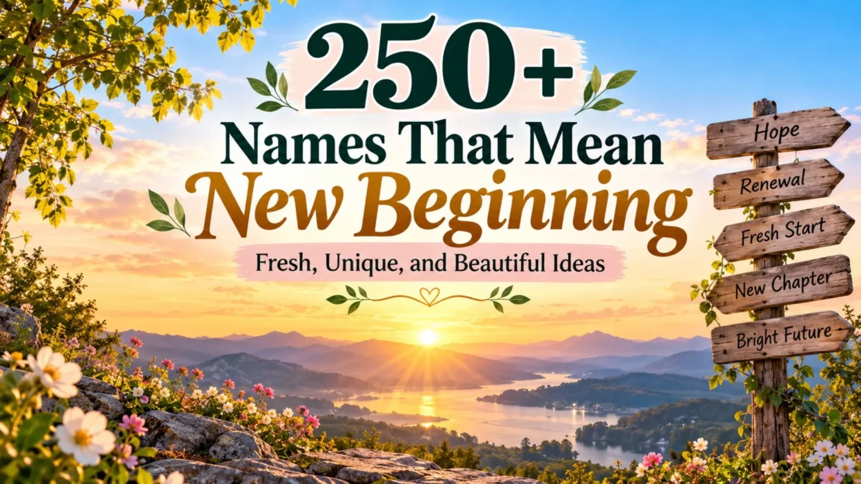 250+ names that mean new beginning with a beautiful sunrise symbolizing hope and renewal